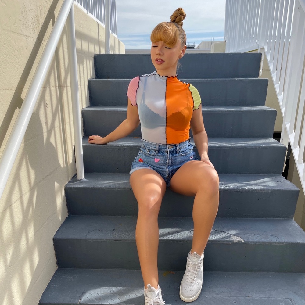 Candy Shop Mesh Top